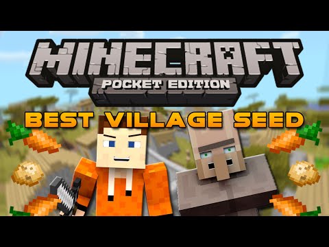 Biggest VILLAGE Ever Seed! - Minecraft Pocket Edition 0.9.0 Village Seed (Huge Village!)