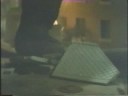 Yongary: manhole stomp scene Yongary: manhole stomp scene