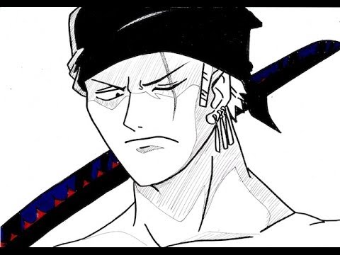 how to draw zoro