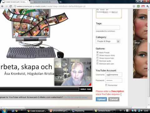 Screencast O Matic.com - På http://www.screencast-o-matic.com/ finns en enormt enkel och smidig tjänst för att göra skärminspelningar. Funkar lika bra för PowerPoint som för att berä...