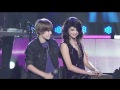 Justin Bieber Singing To Selena Gomez On Stage -