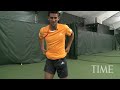 Novak Djokovic Impersonates John mcenroe