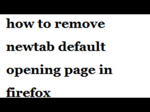 how to remove bing from firefox new tab