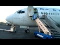 OLYMPIC AIRLINES boarding the plane to THESSALONIKI from ATHENS 737-400 SX-BKU