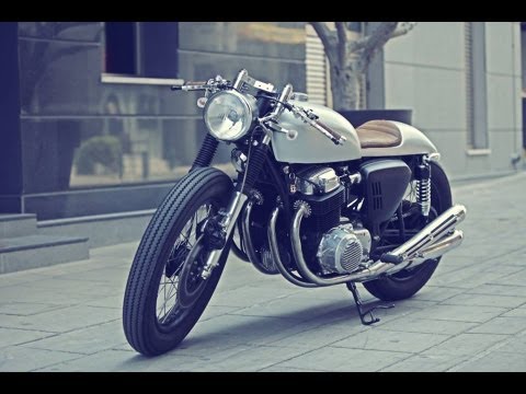 racer - Adonis Syrimis building a 1969 CB750 Cafe Racer known as