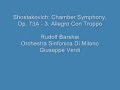 shostakovich: chamber symphony, op. 73a - 3. allegro con troppo

rudolf barshai
orchestra sinfonica di milano giuseppe verdi