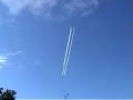 Unusual vapour trails. Full length version.
