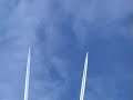 Unusual vapour trails. Full length version.