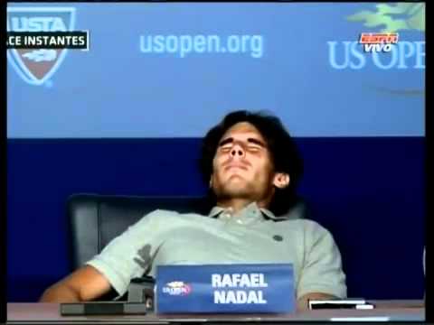 Rafael Nadal Cramps Up At US Open Conference