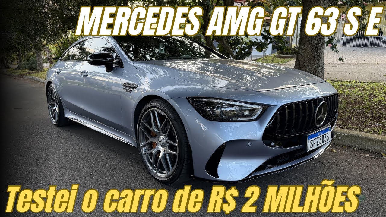 TESTEI UM CARRO DE R$ 2 MILHÕES! MERCEDES BENZ AMG GT 63 S E PERFORMANCE