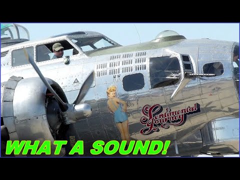 B17 - I decided to set all three of my cameras on HD this time and set them at different zooms to film this B-17 starting up. I realize I all ready showed this tak...