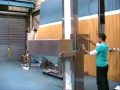 PALPharmaHoist with FORK end effectors  Tablet container lifter- POST HOIST with SLEW