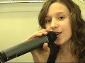 me singing Bleeding Love me singing Bleeding Love