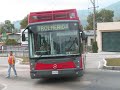 LLEGADA DEL TROLEBUS DE MERIDA A LA ESTACION PIE DEL LLANO ENERO 2009
