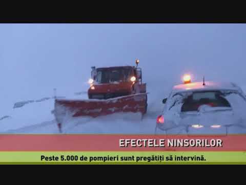 11 judeţe, afectate de ninsorile puternice