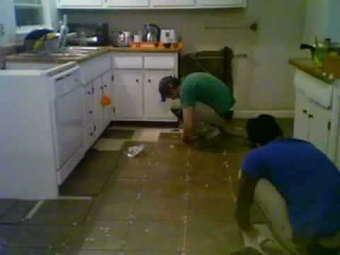 how to fasten kitchen island to floor