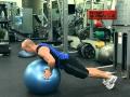 Exercise Ball Push Up Variations