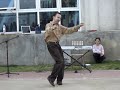 mexico city, mexico, may, 2006.  this 3rd grade teacher was talked into dancing in the elementary school (primaria) talent show.  after moonwalking in the hallways, the kids wanted to see more...   :)