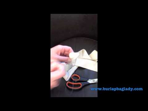 how to fasten jute webbing