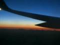 Sunrise at 35,000ft. Flight to Amsterdam