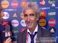 minutes apres l'elimination des bleus de l'euro 2008, ce que occupait plus domenech c'etait son mariage avec estelle denis, journaliste francaise qui anime l'emission 100% foot sur m6.
