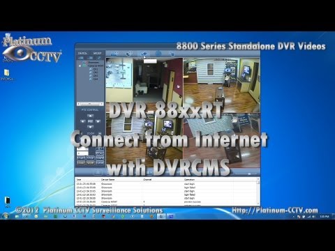how to connect h 264 dvr to laptop