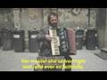 Stroszek Bruno S playing glockenspiel accordion