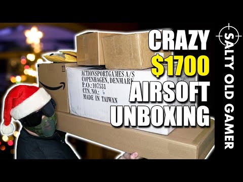 Crazy $1700 Xmas Airsoft Unboxing! | SaltyOldGamer Airsoft Special