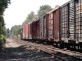 CSX Double Meet Ashland 7 13 09 with RARE CONRAIL Defect Detector
