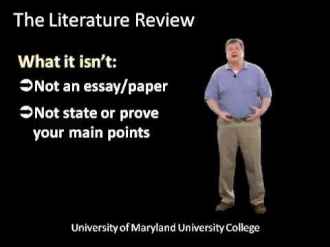 how to perform literature search