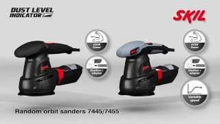 Skil 7445/7455 Random orbital sander - Clean sanding with 'Dust Level Indicator'