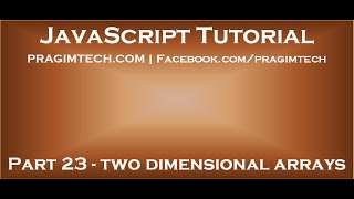 Creating two dimensional array in javascript