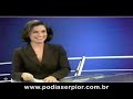 Apresentadora do Jornal Nacional mostra a língua Apresentadora do Jornal Nacional mostra a língua
