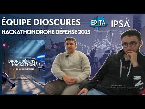 Dioscures, équipe composée d’étudiants EPITA et IPSA, s’illustre au Hackathon Drone Défense