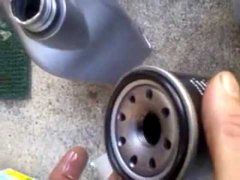 how to change oil filter on nissan x-trail