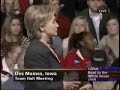 Hillary Clinton answers a Global Warming Question in Iowa
