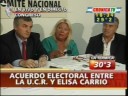 Union entre la U.C.R. y la Coalicion Civica con Elisa Carrio