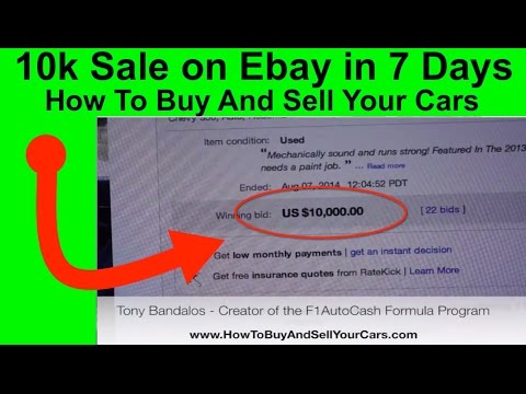 how to sell a car on ebay