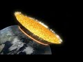 simulacion impacto asteroide de 500 km contra la tierra 