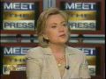 SECRETARY OF STATE HILLARY CLINTON ON MEET THE PRESS PART 2 - THE IRAN ISSUE