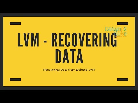 how to rebuild lvm