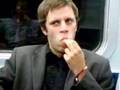 Jamie Burland devours a Dairylea Lunchable
