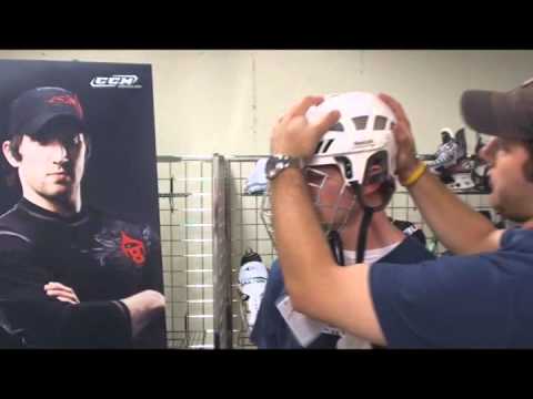 how to fit hockey helmet