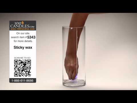 Vase Centerpiece with UV Purple Submersible LED Lights by intelliFLAME