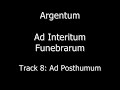 Argentum - Ad Posthumum