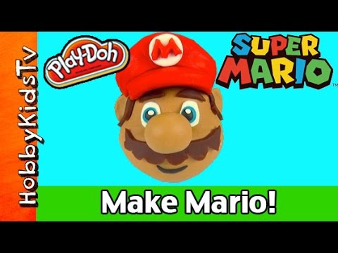Mario - HobbyKidsTV presents Play-Doh Make Super Mario. Watch as HobbyDad makes a Play-Doh Suber Mario Surprise Egg. Mario is made in fast motion so it is fun to see him come to life. Make sure...