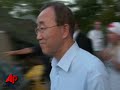 actors sean penn and maria bello met with un secretary-general ban ki-moon in haiti to tour the facilities of the jenkins-penn haiti relief organization, which provides medical care, water filters and food. (march 15)
