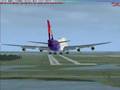 FSX CROSS WIND heavy Orlando Intl(KMCO)17Lfrom the different
