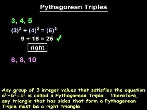 how to prove pythagorean triples