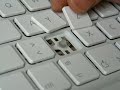 How to replace a Key on an APPLE MACBOOK keyboard topcase